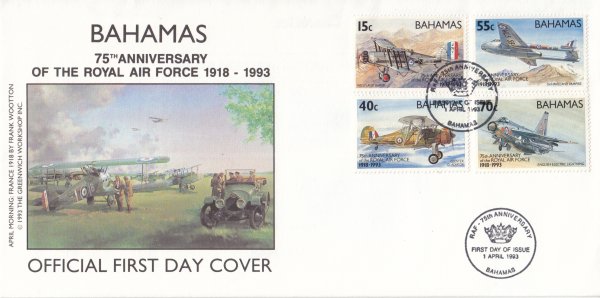 Bahamas 1993 | 75th Anniversary of the Royal Air Force FDC