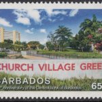 50th Anniversary of the Central Bank in Barbados - 65c Church Village Green