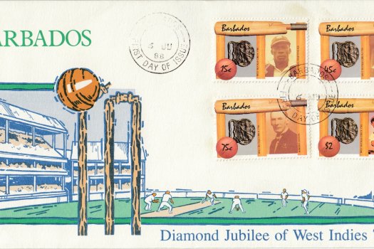 Barbados 1988 | Diamond Jubilee of West Indies Tours FDC