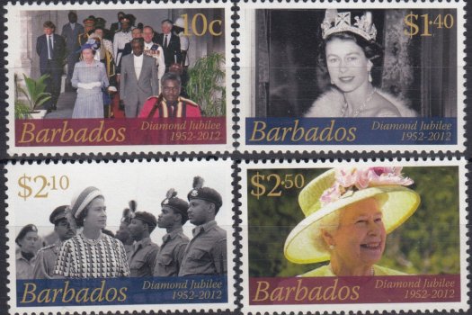 Barbados SG1383-1386 | Diamond Jubilee of QEII 2012