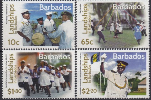 Barbados SG1449-1452 | Landships in Barbados 2016