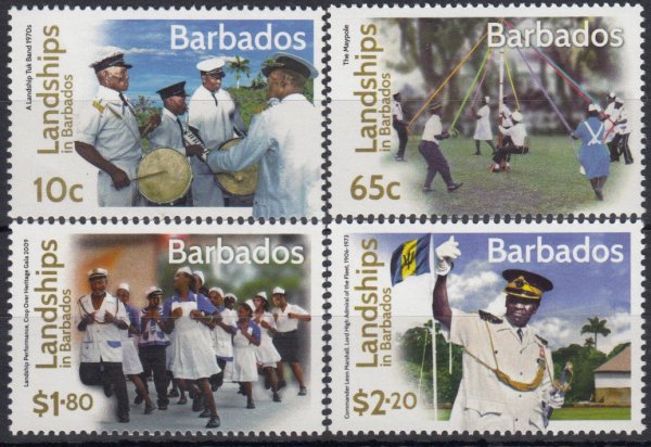 Barbados SG1449-1452 | Landships in Barbados 2016