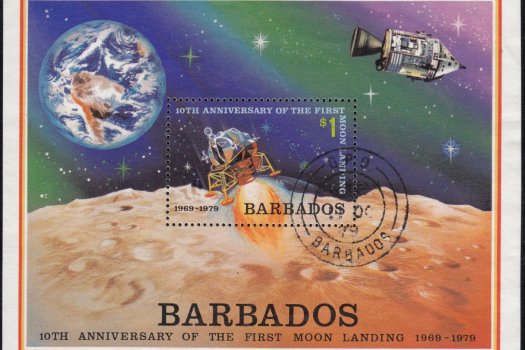 Barbados 1979 | SGMS 645 Space Project Commemorations Mini Sheet (Used)