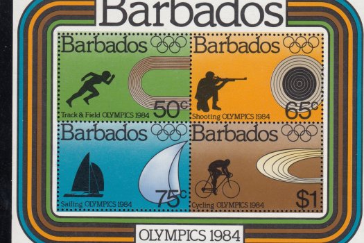 Barbados MS749 | Olympic Games Los Angeles 1984 Souvenir Sheet