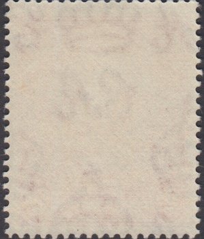 Barbados SG250de | 2d Carmine p14 1938-47 George VI Badge of the Colony (rear)