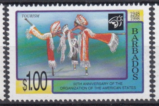 Barbados SG1122-1124 | 50th Anniversary of Organization of American States