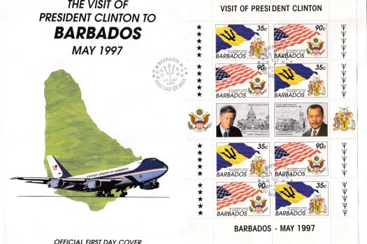 Barbados 1997 | Visit of President Clinton of U.S.A. FDC