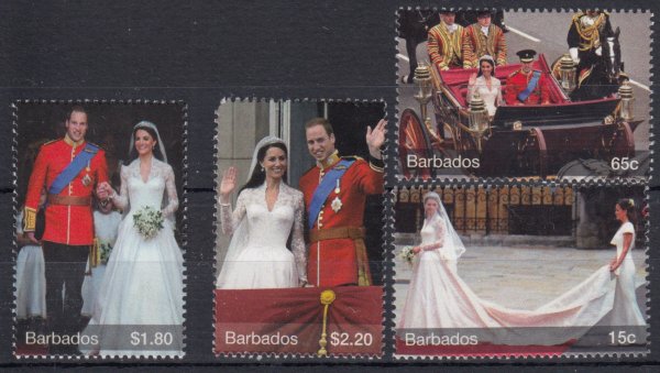 SG 1379-1382 The Royal Wedding of Prince William and Kate Middleton