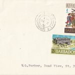 Barbados 1966 Independence FDC - illustrated cover with black/white flag