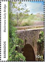 Blackmans Gully Bridge 10c | Barbados Stamps