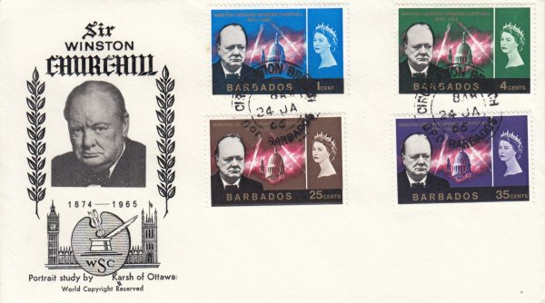 Barbados 1966 | Winston Churchill Commemoration FDC