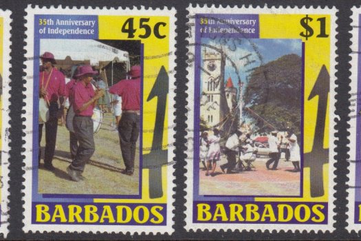 Barbados SG1198-1201 | 35th Anniversary of Independence (Used)