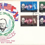 Barbados 1966 Sir Winston Churchill FDC – illustrated cover (3)