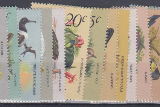 Barbados SG622-638 | Birds of Barbados Definitives 1979-83 Original Set UMM