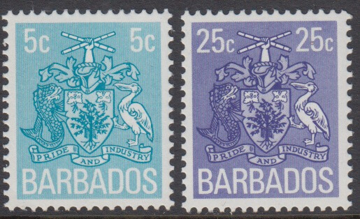 Barbados SG536-537 | Coil Definitives 1975