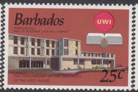 Barbados SG476-478 | 25th Anniversary of the University of West Indies