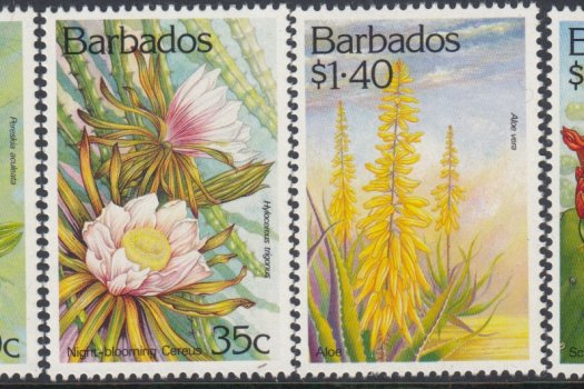 Barbados SG987-990 | Cacti and Succulents