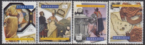 Barbados SG1004-1007 | 60th Anniversary of Barbados Museum