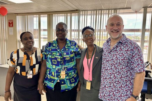 Staff in the Philatelic Bureau in Bridgetown