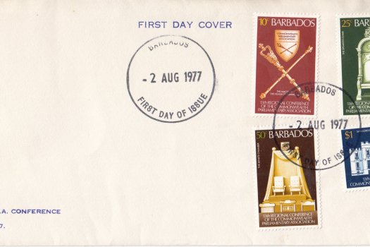 Barbados 1977 | 13th Regional Conference of the Commonwealth Parliamentary Association on illustrated FDC