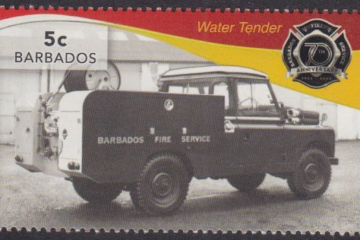 70th Anniversary of the Barbados Fire Service - 5c stamp