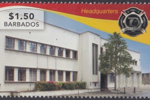 70th Anniversary of the Barbados Fire Service - $1.50 stamp