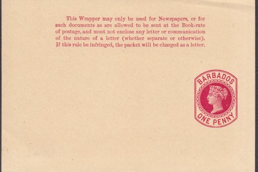 Barbados 1882 | Newspaper Wrapper 1d carmine HGE2
