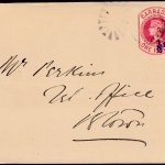 Barbados 1893 | Newspaper Wrapper ½d on 1d carmine used HG3