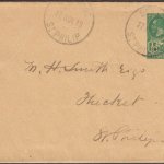 Barbados 1916 | Newspaper Wrapper ½d green used St Philip cancel HG5