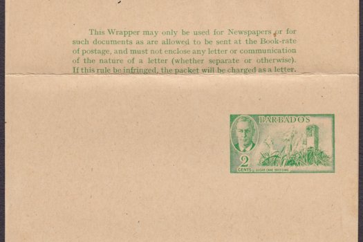 Barbados 1950 | Newspaper Wrapper 2c green HG7