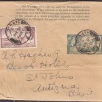 Barbados 1953 | Newspaper Wrapper 2c green used HG8