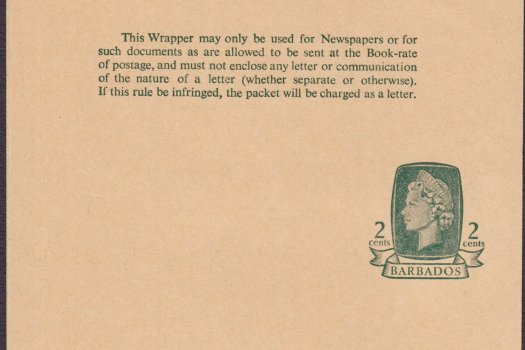 Barbados 1965 | Newspaper Wrapper 2c deep green