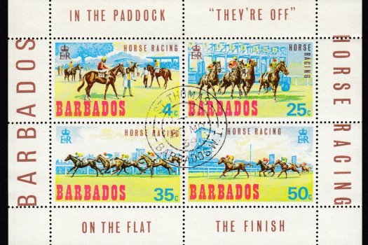 Barbados SGMS385 | Horse Racing (Used)