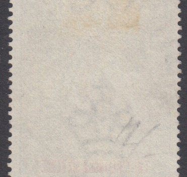 Barbados SG124 | Diamond Jubilee 2/6 blue, black and orange (used) reverse