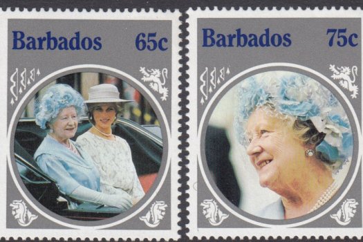 Barbados SG779-82 | Life and Times of Queen Elizabeth the Queen Mother