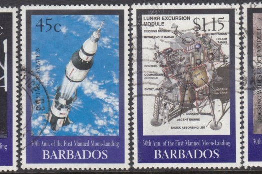 Barbados SG1138-1141 | 30th Anniversary of the first Moon landing (Used)