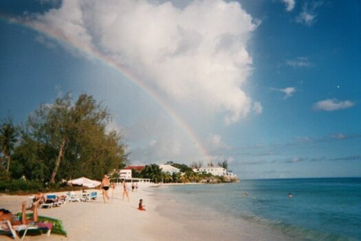 Rainbow over Rockley Beach, Barbados