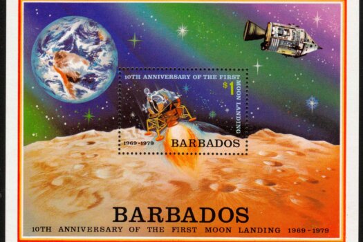 Barbados 1979 | SGMS 645 Space Project Commemorations Mini Sheet
