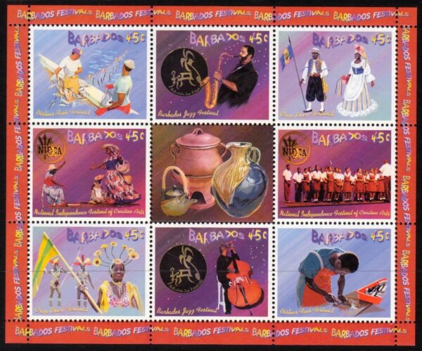 Barbados SGMS1241 | Barbados Festivals Souvenir Sheet